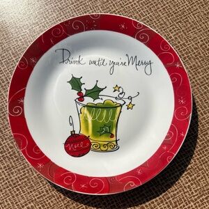 Drink Until You’re Merry plate